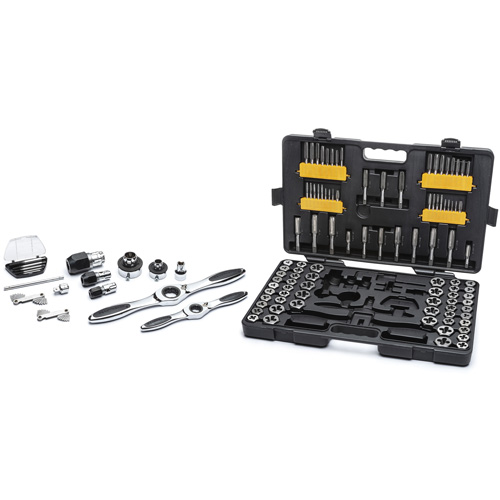 SAE/Metric Ratcheting Tap & Die Set, 114 Pieces Air Extreme Inc.