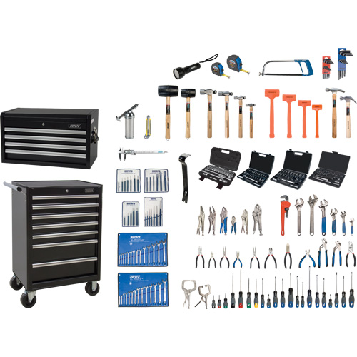 Ensemble d'outils maître avec coffre en acier et chariot, 236 morcea Air Extreme Inc.