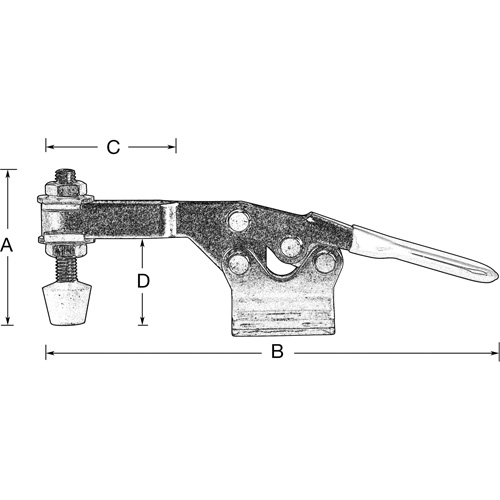 Horizontal Hold-Down Clamps, 500 lbs. Clamping Force, Horizontal Air Extreme Inc.