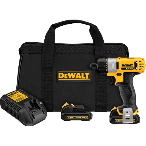 Ensemble de tournevis max, 1/4", 12 V, 160 UWO couple max., Lithium-ion bloc-pile Air Extreme Inc.