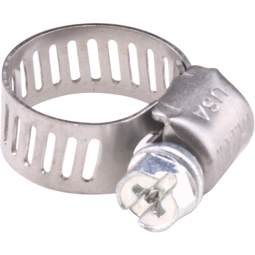 Hose Clamps - Stainless Steel Band & Zinc Plated Screw, Min Dia. 1/5", Max Dia. 5/8" Air Extreme Inc.