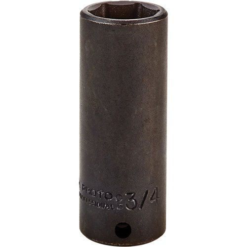 Socket, Impact, 3/4", 3/8" Drive, 6 Points, Deep Air Extreme Inc.