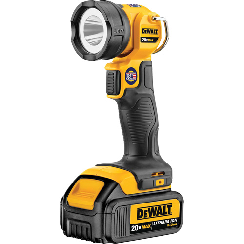 Lampe de travail Max, DEL, 110 lumens, 11 hres de fonctionnement, Bloc-pile Rechargeable, Plastique Air Extreme Inc.