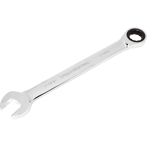 Ratcheting Combination Wrench, 12 Point, 1-1/2", Chrome Finish Air Extreme Inc.