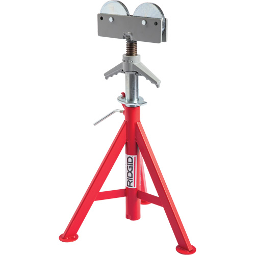 Roller Head Low Pipe Stand #RJ-98, 59-104 cm Height Adjustment, 12" Max. Pipe Capacity, 1000 lbs. Max. Weight Capacity Air Extreme Inc.