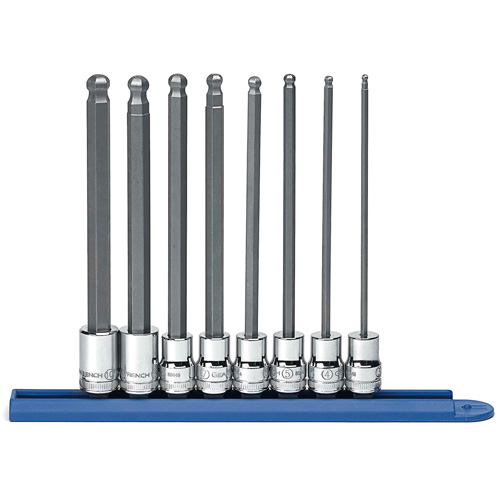 Long Ball End Metric Socket Set, Hex, 3/8" Drive, 8 Pcs Air Extreme Inc.