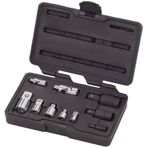 10-Piece 1/4", 3/8" & 1/2" Drive Universal Joint and Adapter Set Air Extreme Inc.