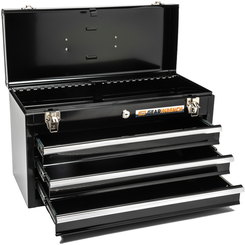Portable Tool Box, 20" W, 3 Drawers, Black Air Extreme Inc.