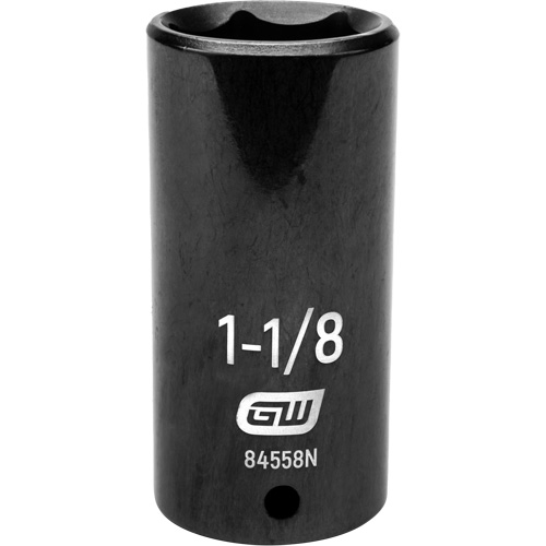 SAE Socket, Impact, 1-1/8", 1/2" Drive, 6 Points, Deep Air Extreme Inc.