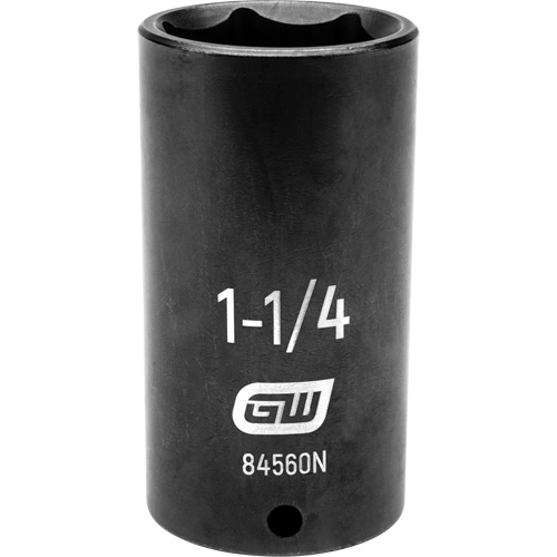 SAE Socket, Impact, 1-1/4", 1/2" Drive, 6 Points, Deep Air Extreme Inc.