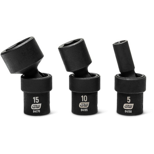 Jeu de 12 douilles m&eacute;triques flexibles universelles &agrave; chocs 1/4" &agrave; 6 pans Air Extreme Inc.