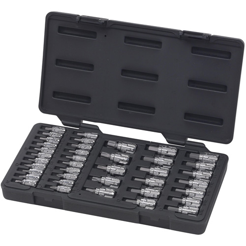 Pass-Thru SAE/Metric Bit Socket Set, Hex/Phillips/Slot/Torx&reg;, 1/4"/3/8" Drive, 39 Pcs Air Extreme Inc.