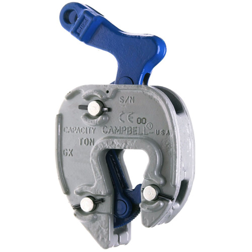 GX Plate Clamp with Chain Connector, 1000 lbs. (0.5 tons), 1/16" - 5/16" Jaw Opening Air Extreme Inc.