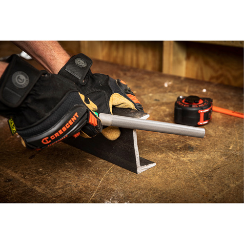 Double Cut File with Green Handle, Half Round, 8", Bastard Air Extreme Inc.