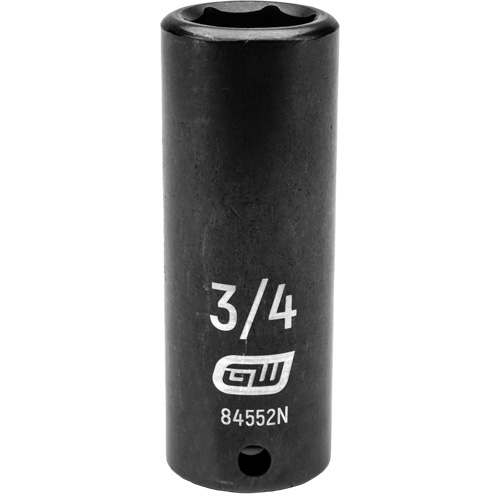SAE Socket, Impact, 3/4", 1/2" Drive, 6 Points, Deep Air Extreme Inc.