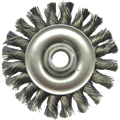 Brosses m&eacute;talliques &agrave; touret, Dia. 4", Fils 0,02", Arbre 5/8"-11, Acier Air Extreme Inc.