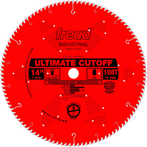 Lames de scie industrielle TCS - finition et coupe en travers, 14", 108 dents, Pour Bois Air Extreme Inc.