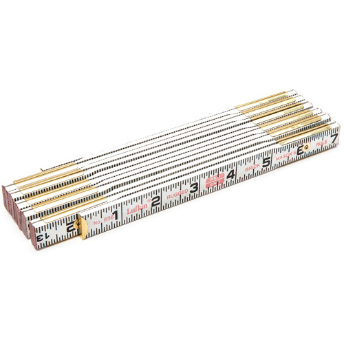 R&egrave;gle de maçon Red End, 6' lo, Bois, Graduations de 1/16" Air Extreme Inc.