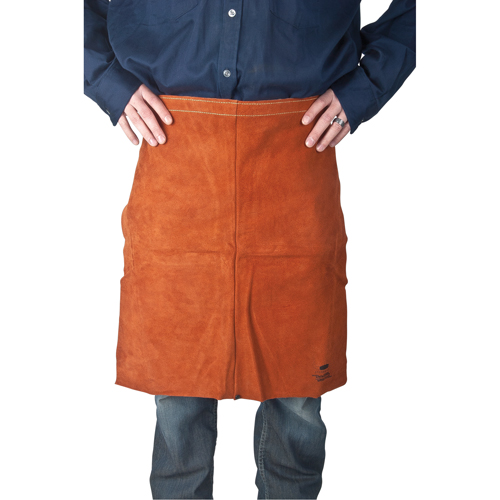 Leather Apron, Waist, 24" L, Lava Brown Air Extreme Inc.