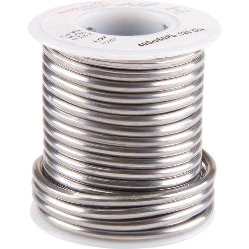 Common Solder, Lead-Based, 40% Tin 60% Lead, Solid Core, 0.125" Dia. Air Extreme Inc.