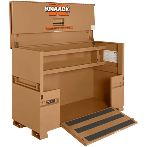 Storagemaster&reg; Piano Jobsite Box with Ramp, 72" W x 30" D x 49" H, Beige Air Extreme Inc.