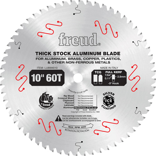 Industrial Saw Blade, 10", 72 Teeth, Non-Ferrous Use Air Extreme Inc.