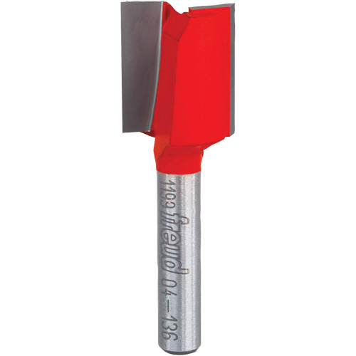 Router Bit - Double Flute Straight Bit, 5/8" Dia., 7/8" H, 2-1/8" L, 1/4" Shank Air Extreme Inc.