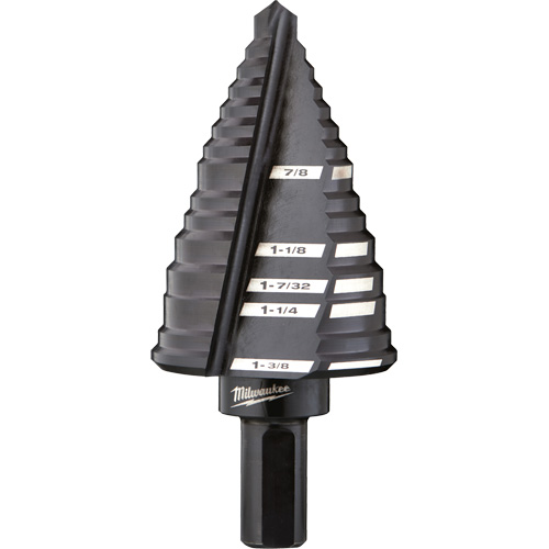 #12 Step Drill Bit, 7/8" - 1-3/8" , High Speed Steel Air Extreme Inc.