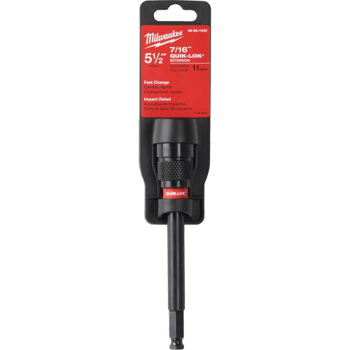Rallonge de foret &agrave; percussion Quik-Lok, Diam&egrave;tre max. de 7/16", Longeur de 5-1/2", Tige 7/16" Air Extreme Inc.