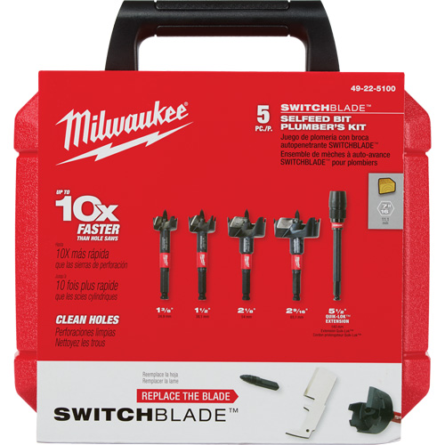 Switchblade Plumber's Self-Feed Bit Set Air Extreme Inc.