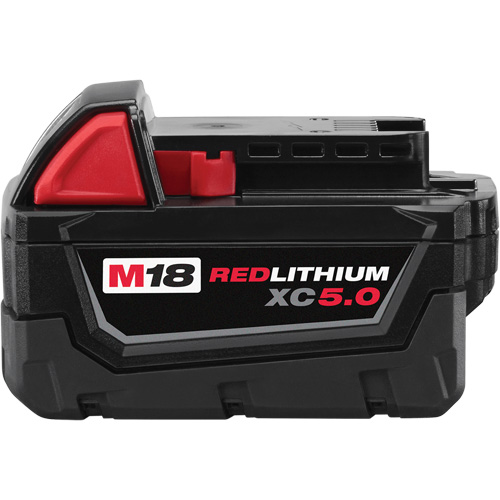 Bloc-piles &agrave; capacit&eacute; &eacute;tendue M18 Redlithium XC5.0 , Lithium-ion, 18 V, 5 A Air Extreme Inc.