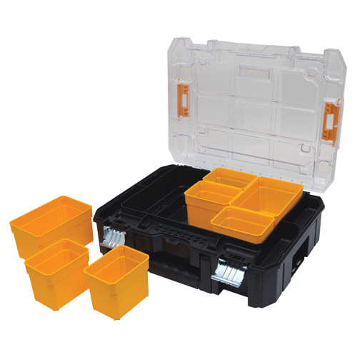 Organisateur avec couvercle transparent TSTAK V, 17-1/4" x 13" x 6", Noir Air Extreme Inc.