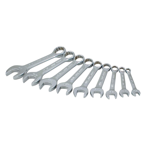 Stubby Wrench Set, Combination, 9 Pieces, Imperial Air Extreme Inc.