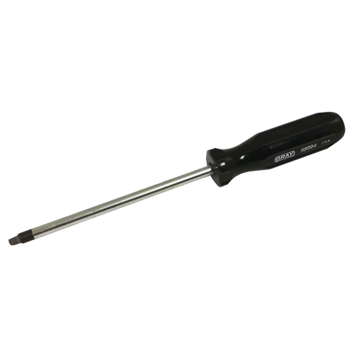 Square Screwdriver, #4 Tip, Round, 9-3/4" L, Plastic Handle Air Extreme Inc.