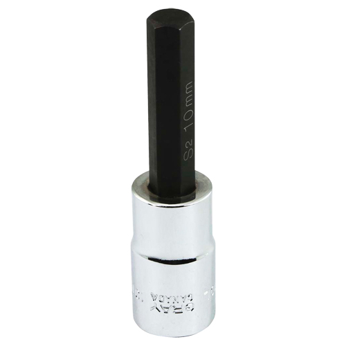 Bit Socket, Hex, 10 mm x 81 mm L, 1/2" Square Drive Drive Air Extreme Inc.