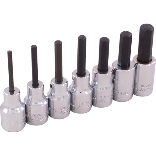 Hex Head Socket Set, Hex, 3/8" Drive, 7 Pcs Air Extreme Inc.