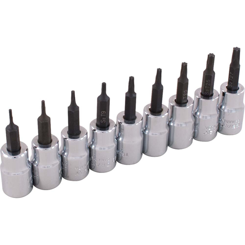 Socket Set, Torx&reg;, 3/8" Drive, 9 Pcs Air Extreme Inc.
