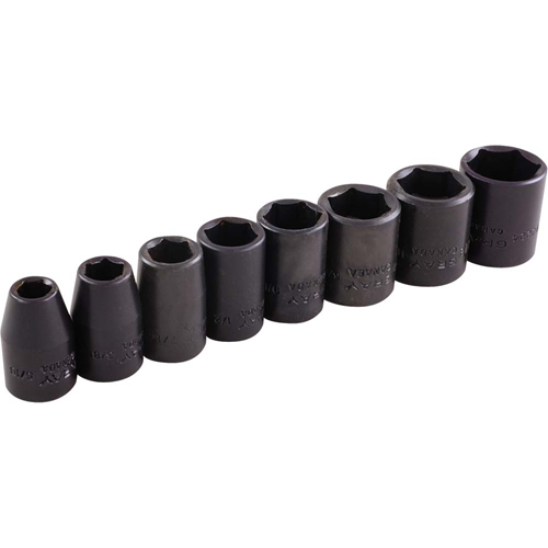 Jeu de douilles, 8 Mcx, Chocs, Prise de 3/8" Air Extreme Inc.