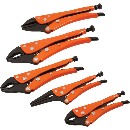Straight Curved & Long Nose Locking Pliers Set, 5 Pieces Air Extreme Inc.