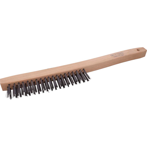 Long Handle Industrial-Duty Scratch Brush, Steel, 3 x 19 Wire Rows, 14" Long Air Extreme Inc.