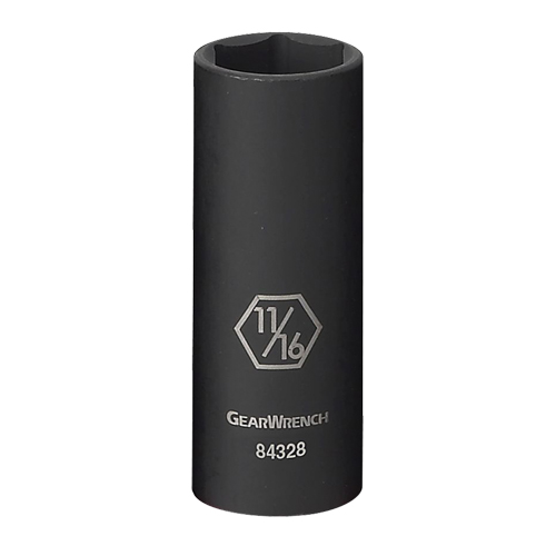 Socket, Impact, 5/16", 3/8" Drive, 6 Points, Deep Air Extreme Inc.