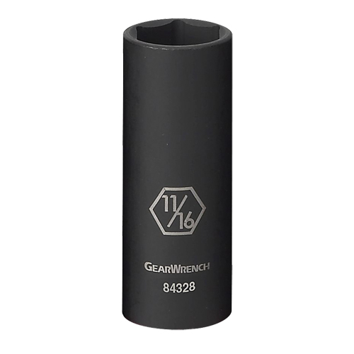 Socket, Impact, 1/2", 3/8" Drive, 6 Points, Deep Air Extreme Inc.