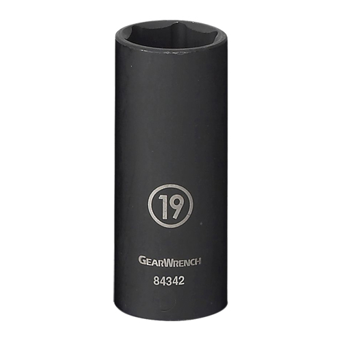 Socket, Impact, 17 mm, 3/8" Drive, 6 Points, Deep Air Extreme Inc.