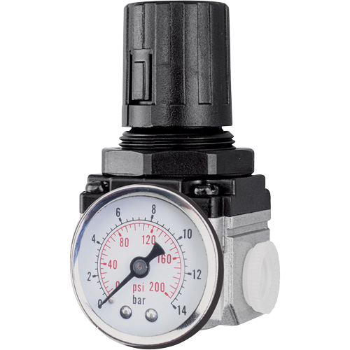 R&eacute;gulateur de d&eacute;bit d'air (manom&egrave;tre compris), 1/4" NPT, PSI max. de 220 PSI, Modulaire Air Extreme Inc.