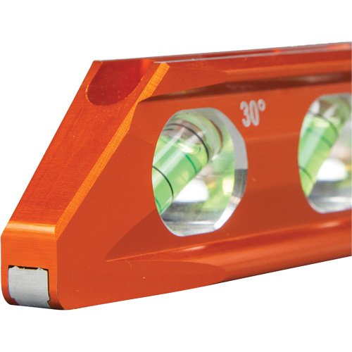 Torpedo Billet Level, 8" L, Aluminum, 4 Vials, Magnetic Air Extreme Inc.