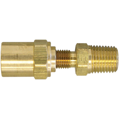 3/8" NPT Reusable Hose Fitting, 11/16" Dia., Brass Air Extreme Inc.