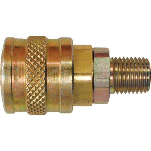 Raccords rapides - 1/4" industriel, &agrave; soupape/1 voie - Raccords automatiques, Laiton Air Extreme Inc.