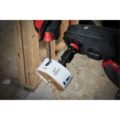 Carbide Hole Saw, 4", 1-31/50" Depth of Cut, Carbide Air Extreme Inc.