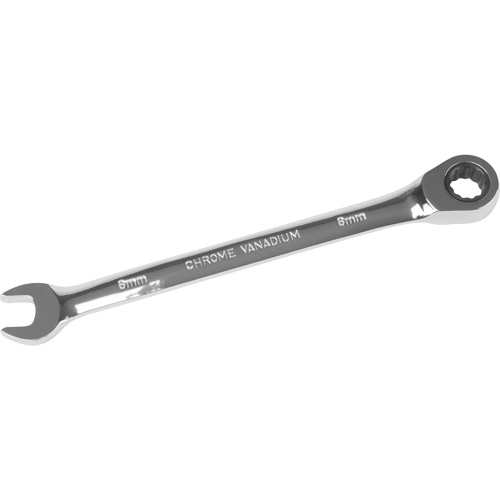 Metric Ratcheting Combination Wrench, 12 Point, 8 mm, Chrome Finish Air Extreme Inc.