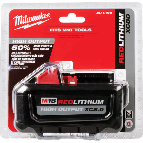 Bloc-pile M18 Redlithium High Output XC8.0, Lithium-ion, 18 V, 8,0 Ah Air Extreme Inc.